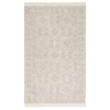 SAFAVIEH Ikat Maiara Geometric Area Rug, Ivory/Grey, 8' x 10'