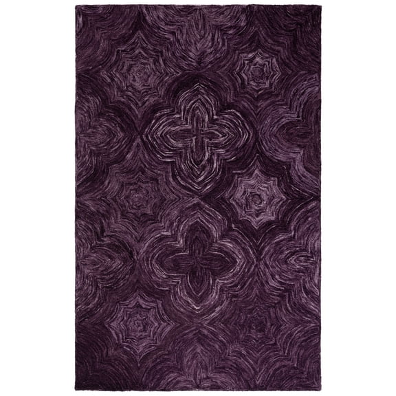 SAFAVIEH Ikat Orinda Distressed Area Rug, Purple, 3' x 5'