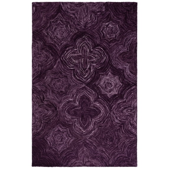 SAFAVIEH Ikat Orinda Distressed Area Rug, Purple, 4' x 6'