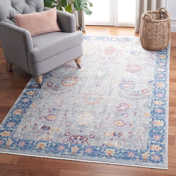 Safavieh Illusion Kenneth Oriental Area Rug, Light Gray/Purple, 5' x 8'