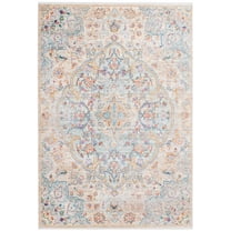 SAFAVIEH Illusion Major Oriental Area Rug, Light Blue/Cream, 4' x 6'