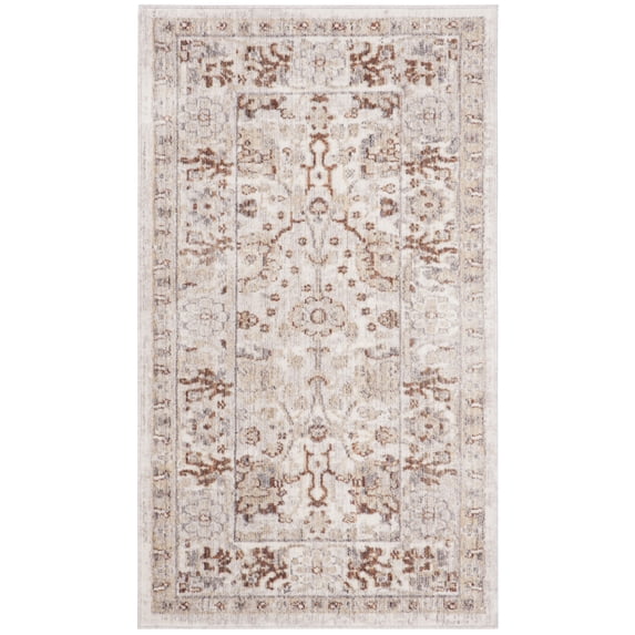 SAFAVIEH Illusion Phylliss Oriental Area Rug, Cream/Light Brown, 3' x 5'