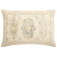 thumbnail image 1 of SAFAVIEH Imma 16" x 22" Contemporary Gold Medallion Cotton/Polyester Decorative Pillow, 1 of 6