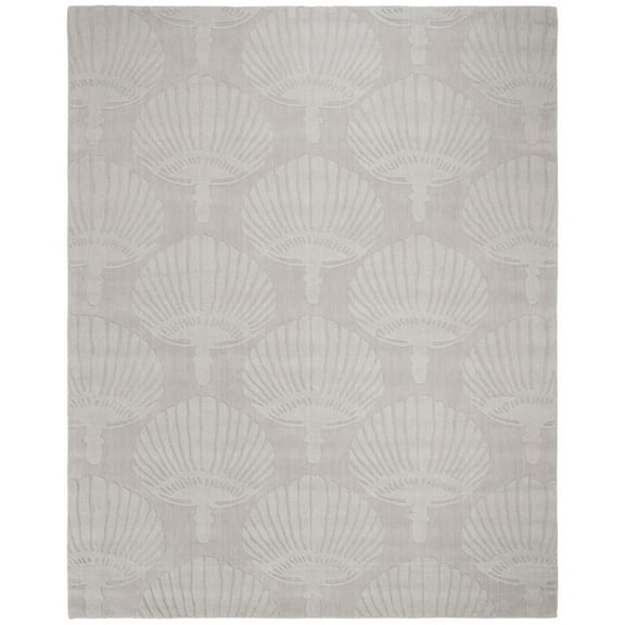 SAFAVIEH Impressions Anima Floral Wool Area Rug, Grey, 7'6" x 9'6"