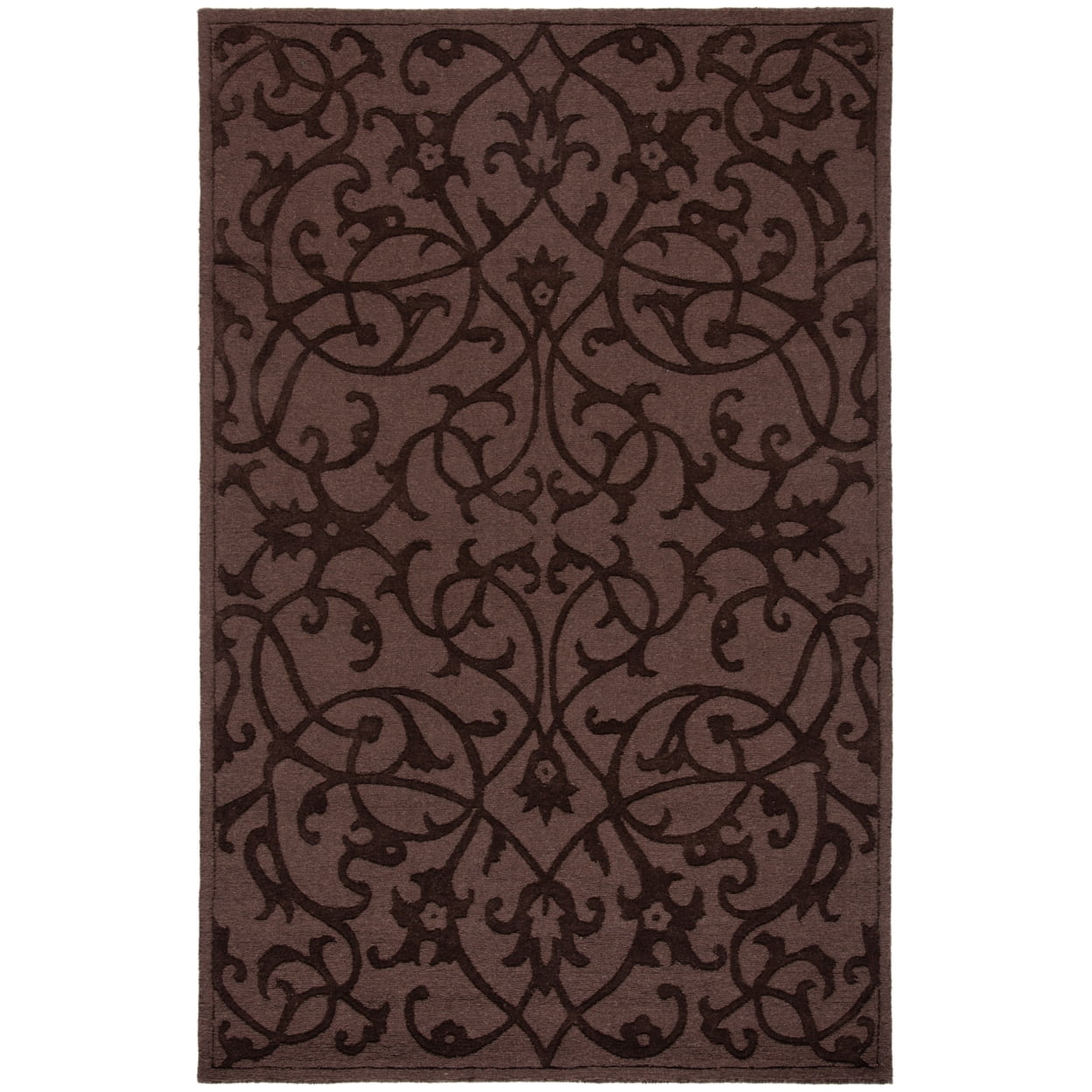 Handmade Brown Wool Tufted 4' x 6' Area Rug