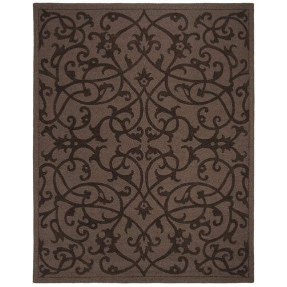 SAFAVIEH Impressions IM341A Handmade Brown Rug