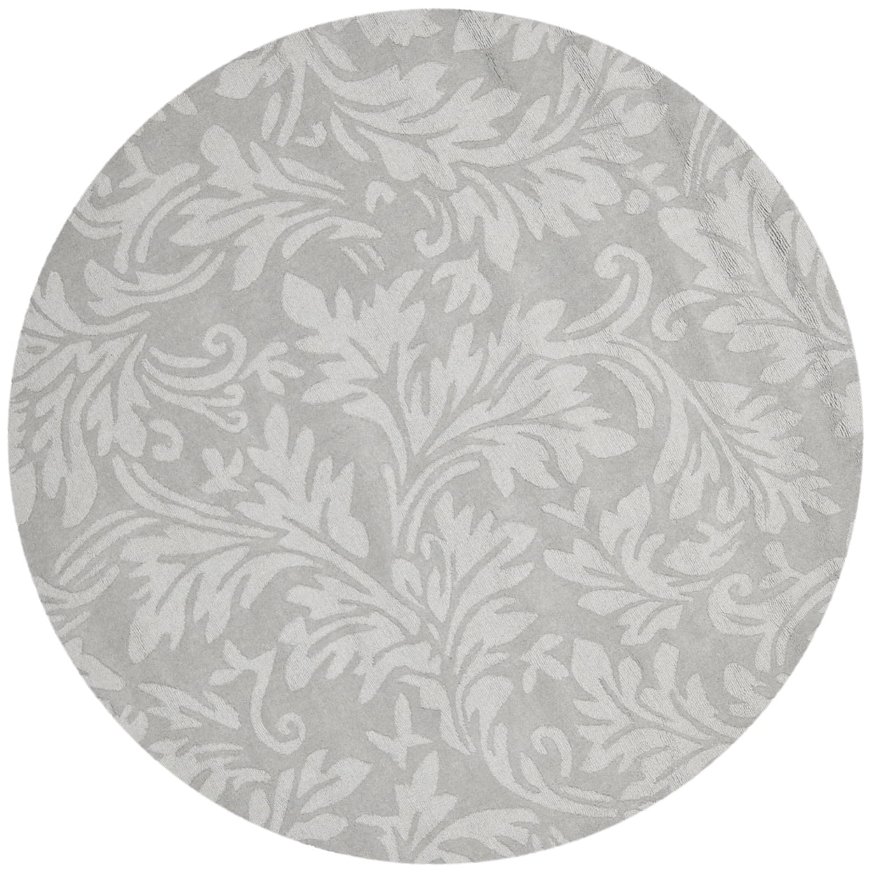 Hand-Tufted Gray Wool 5' x 8' Area Rug