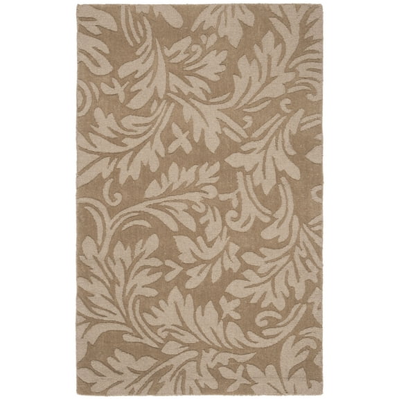 SAFAVIEH Impressions IM344D Handmade Light Brown Rug