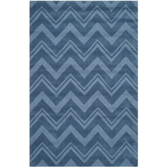SAFAVIEH Impressions IM398D Handmade Blue Rug