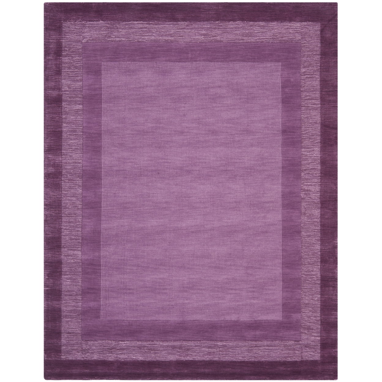 Hand-Tufted Fuchsia and Purple Wool Area Rug, 7'6" x 9'6"