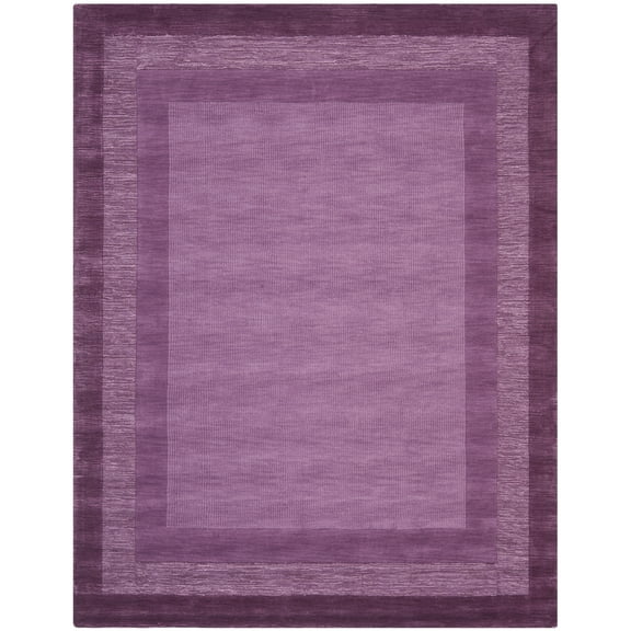 SAFAVIEH Impressions Bristol Geometric Wool Area Rug, Fuchsia/Purple, 7'6" x 9'6"