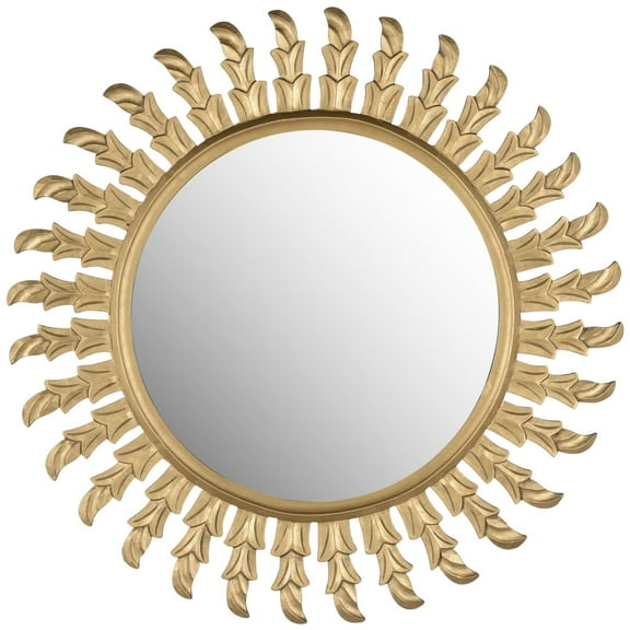 SAFAVIEH Inca Sun Transitional Round Wall Mirror, Gold
