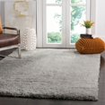 thumbnail image 1 of SAFAVIEH Indie Balfour Solid Polyester Shag Area Rug, Grey, 6'7" x 9'2", 1 of 6