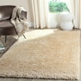 thumbnail image 1 of SAFAVIEH Indie Balfour Solid Polyester Shag Area Rug, Light Beige, 8' x 10', 1 of 9