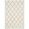 thumbnail image 1 of SAFAVIEH Indie Careen Geometric Shag Area Rug, Ivory/Light Beige, 4' x 6', 1 of 8