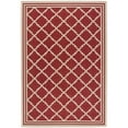 thumbnail image 1 of SAFAVIEH Indoor Outdoor BHS121Q Beach House Red / Creme Rug, 1 of 10