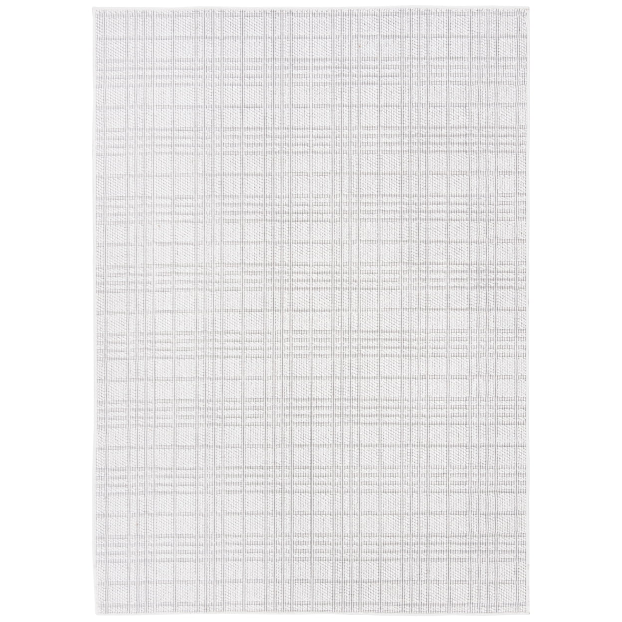 SAFAVIEH Indoor Outdoor BMU802A Bermuda Ivory / Light Grey Rug