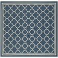 thumbnail image 1 of SAFAVIEH Courtyard Alina Geometric Quatrefoil Indoor/Outdoor Area Rug, Navy/Beige, 6'7" x 6'7" Square, 1 of 10
