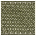 thumbnail image 1 of SAFAVIEH Courtyard Wasif Geometric Indoor/Outdoor Area Rug, Green/Grey, 6'7" x 6'7" Square, 1 of 11