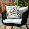 thumbnail image 1 of SAFAVIEH Indoor/Outdoor Diamond Pillow, 18" x 18", Multi, 1 of 4
