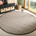thumbnail image 1 of Safavieh Linden Joetta Geometric Indoor/Outdoor Area Rug, Natural/Brown, 6'7" x 6'7" Round, 1 of 7