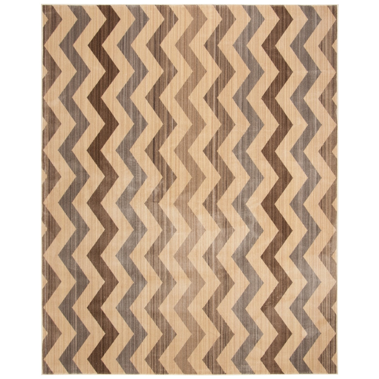 Infinity Yellow and Brown Geometric 8' x 10' Area Rug