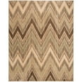 thumbnail image 1 of SAFAVIEH Infinity Foliage Chevron Polyester Area Rug, Taupe/Beige, 8' x 10', 1 of 3