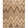 thumbnail image 1 of SAFAVIEH Infinity Foliage Chevron Polyester Area Rug, Taupe/Beige, 9' x 12', 1 of 7