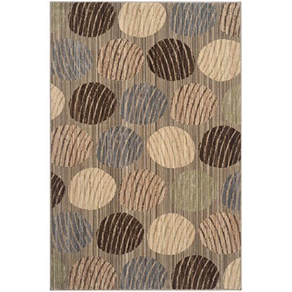 Handmade Gray Geometric 8' x 10' Easy-Care Synthetic Area Rug