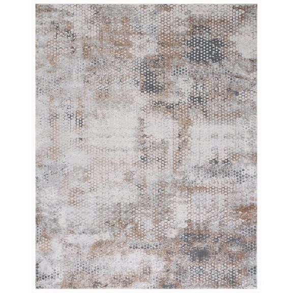 SAFAVIEH Invista Amias Geometric Area Rug, Beige/Grey, 9' x 12'