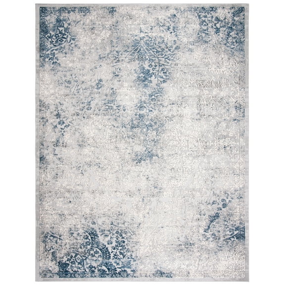 SAFAVIEH Invista Averill Abstract Area Rug, Grey/Blue, 9' x 12'