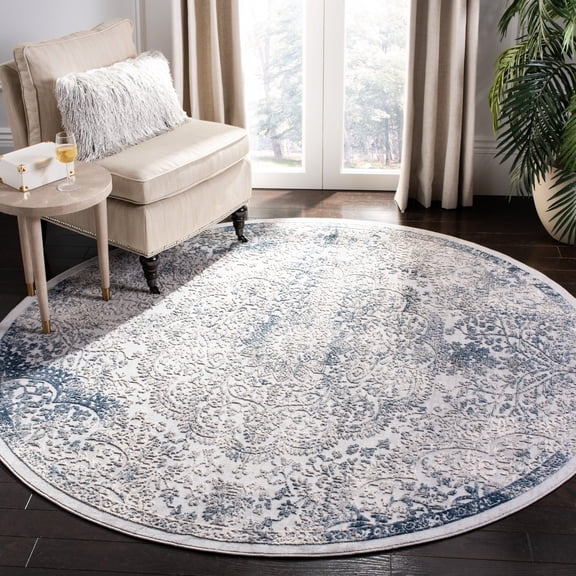 Safavieh Invista Averill Abstract Area Rug, Gray/Blue, 6'7" x 6'7" Round