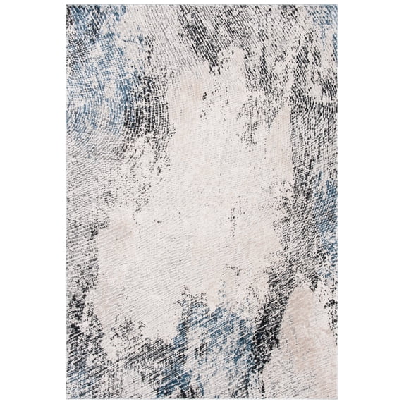 SAFAVIEH Invista Devon Abstract Area Rug, Ivory/Grey, 4' x 6'