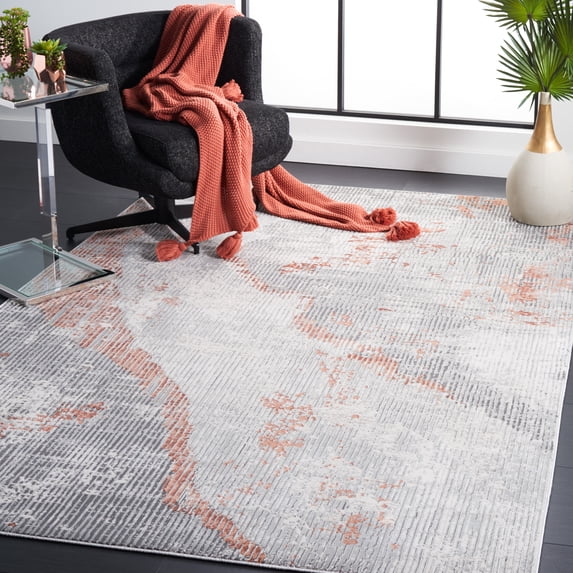 Safavieh Invista Einri Abstract Area Rug, Gray/Light Gray, 5'3" x 7'6"
