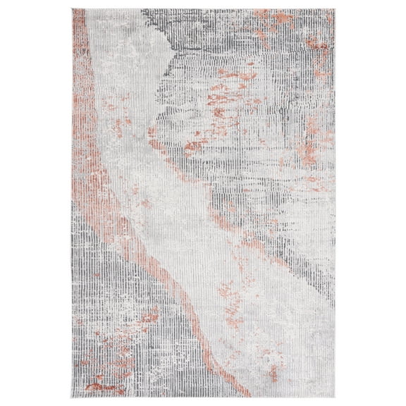 SAFAVIEH Invista Einri Abstract Area Rug, Grey/Light Grey, 8' x 10'