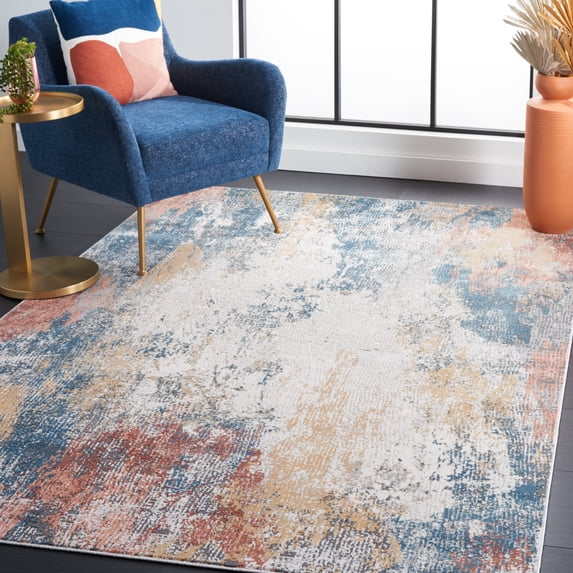 Safavieh Invista Fowler Abstract Area Rug, Ivory/Multi, 5'3" x 7'6"