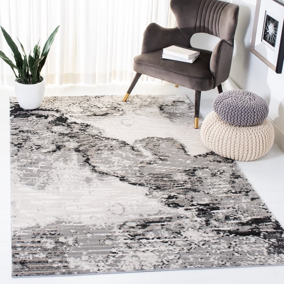 Safavieh Invista Griselda Abstract Area Rug, Ivory/Gray, 5'3" x 7'6"