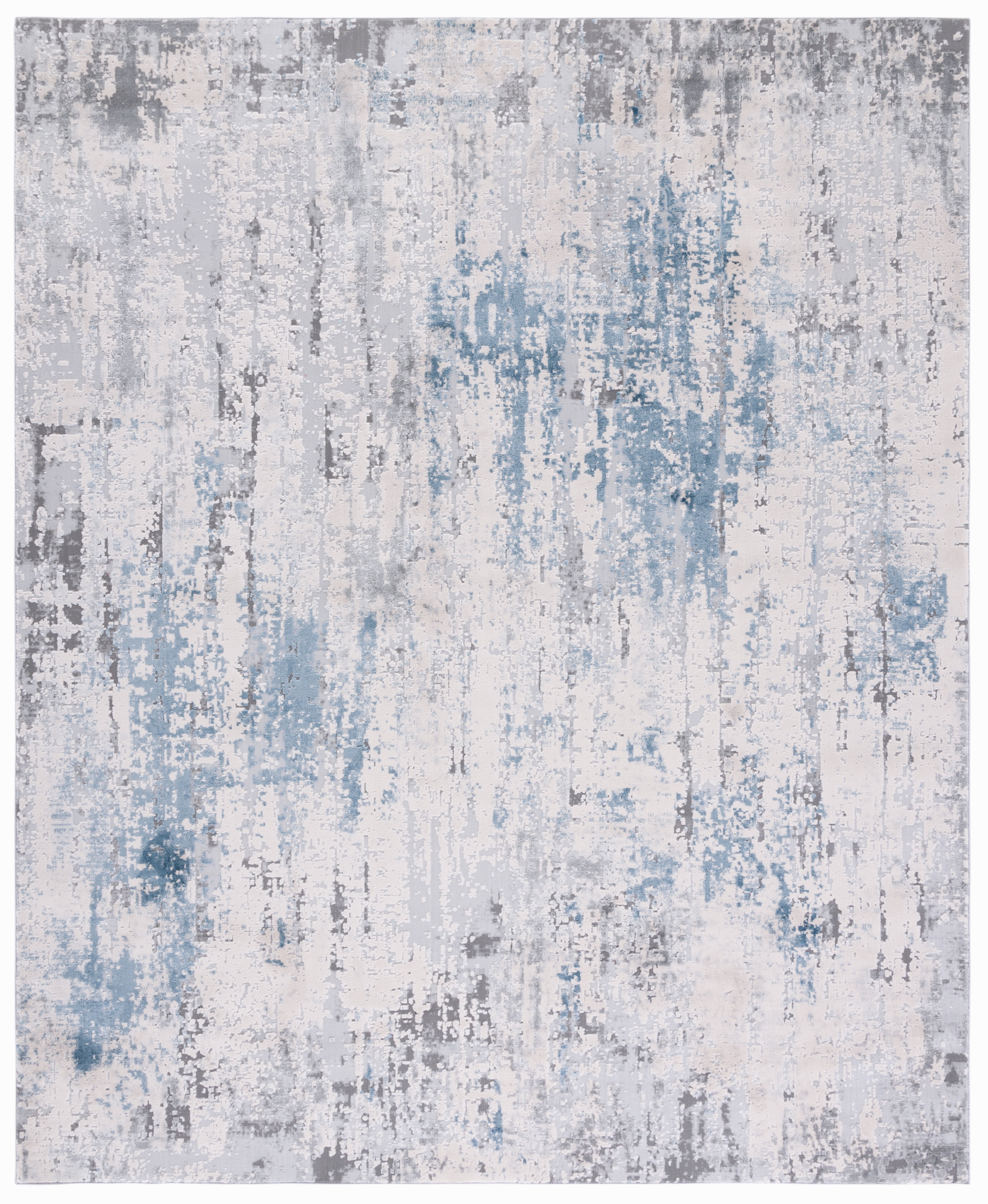 SAFAVIEH Invista Jocelin Abstract Area Rug, Grey/Blue, 9' x 12'