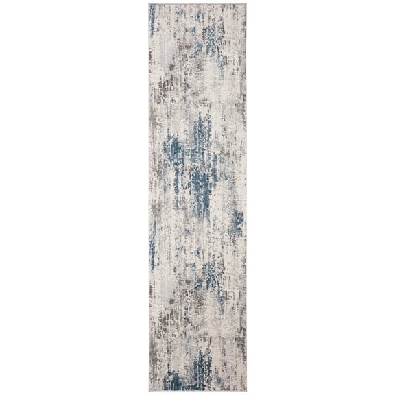 SAFAVIEH Invista Jocelin Abstract Runner Rug, Grey/Blue, 2' x 8'