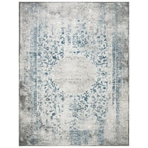 SAFAVIEH Invista Katharine Abstract Area Rug, Grey/Blue, 9' x 12'