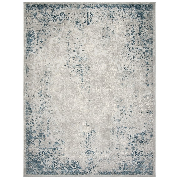 SAFAVIEH Invista Rosalynne Abstract Area Rug, Grey/Ivory, 9' x 12'