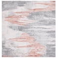 thumbnail image 1 of SAFAVIEH Invista Searlait Abstract Area Rug, Light Grey/Rust, 6'7" x 6'7" Square, 1 of 8