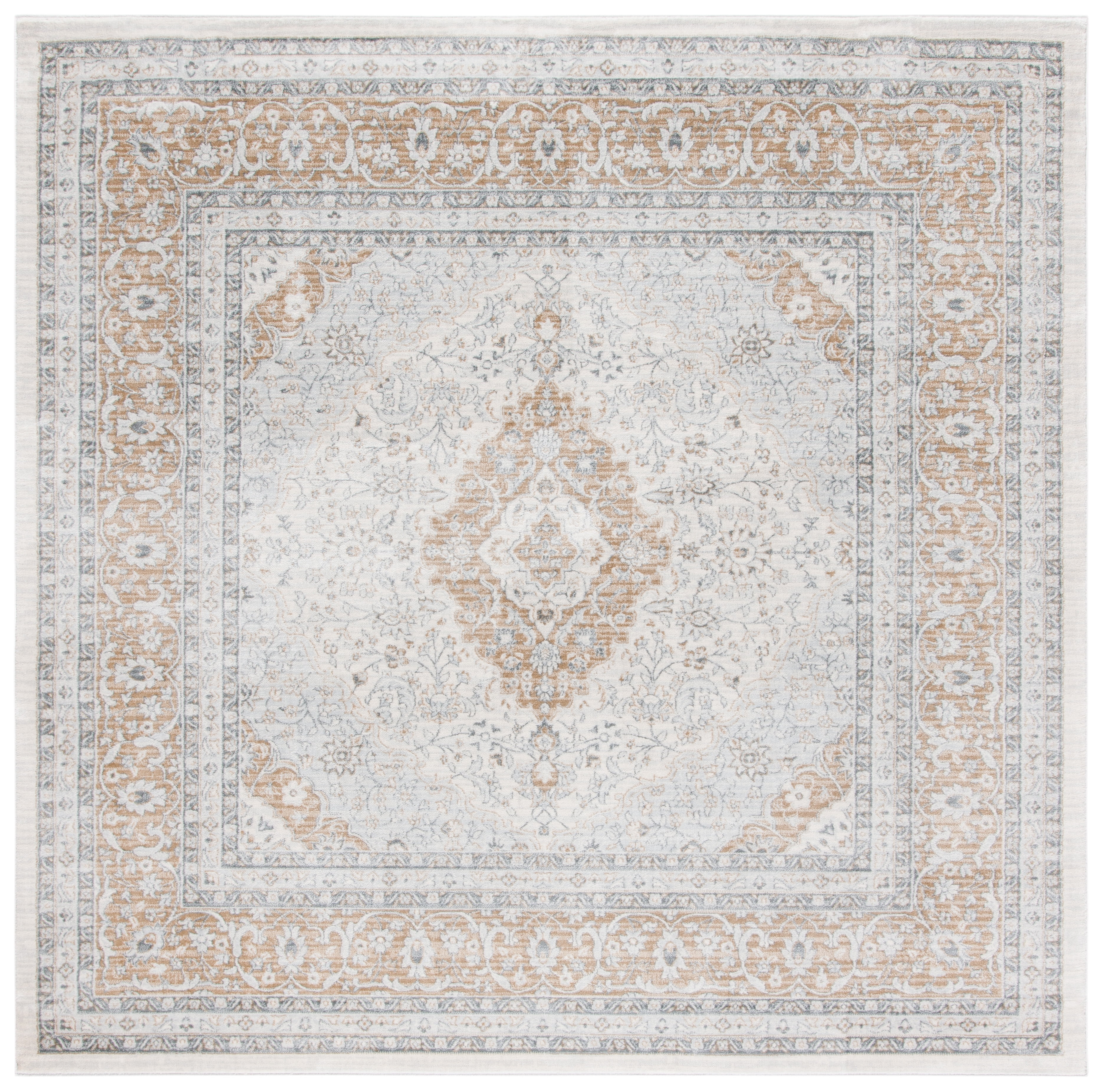 SAFAVIEH Isabella Jack Oriental Area Rug, Cream/Beige, 6'7" x 6'7" Square