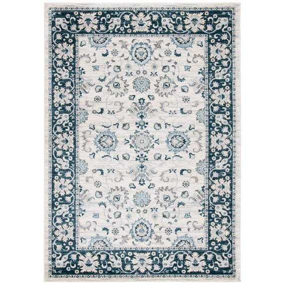 SAFAVIEH Isabella Kiana Oriental Area Rug, Cream/Navy, 6'7" x 9'