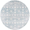 thumbnail image 1 of SAFAVIEH Isabella Eliza Geometric Area Rug, Turquoise/Ivory, 6'7" x 6'7" Round, 1 of 10