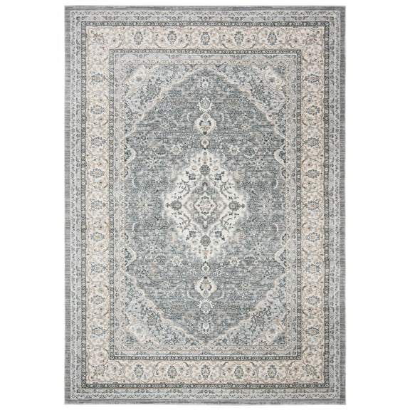 SAFAVIEH Isabella Jack Oriental Area Rug, Grey/Cream, 4' x 6'