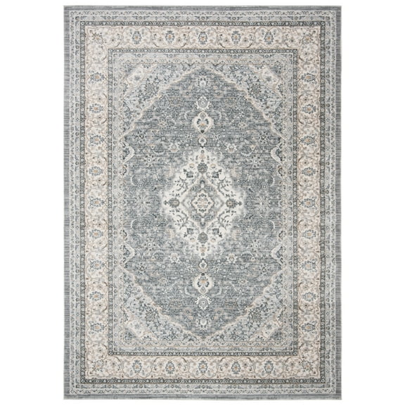 SAFAVIEH Isabella Jack Oriental Area Rug, Grey/Cream, 6'7" x 9'