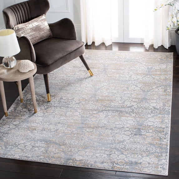 Safavieh Isabella Johna Suzani Area Rug, Silver/Ivory, 5'3" x 7'7"