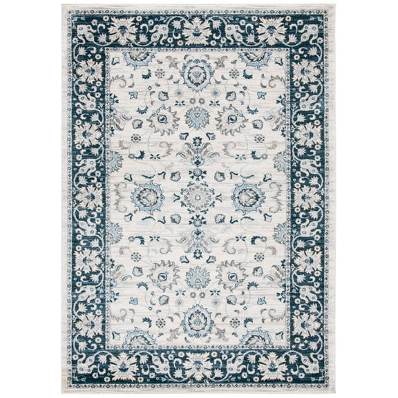 SAFAVIEH Isabella Kiana Oriental Area Rug, Cream/Navy, 5'3" x 7'6"