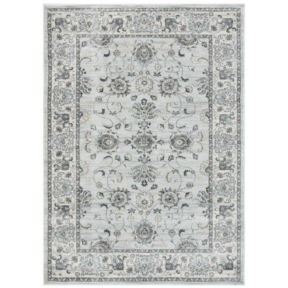 SAFAVIEH Isabella Kiana Oriental Area Rug, Light Grey/Cream, 10' x 14'